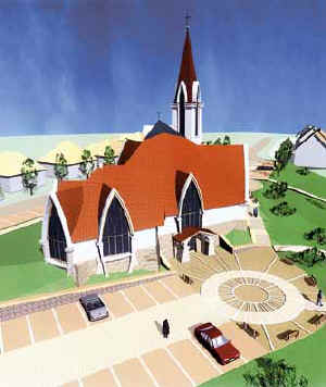 A Mindszenty-emlktemplom ltvnyterve.