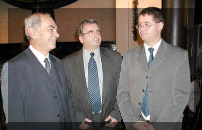 Felvtelnkn balrl: dr. Tth Lszl, dr. Gyimesi Endre s dr. Kovcs Gbor.