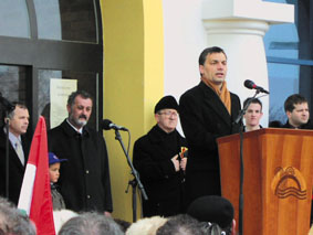 Orbn Viktor a vllalkozsok szerept hangslyozta. Mgtte Lzr Istvn, Horvth Tihamr s Mrfy Gyula.