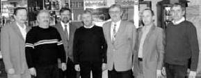 A KTVKE j elnksge, balrl jobbra: Ndler Jzsef, Ziegler Kroly, dr. Kovcs Istvn,  dr. Domonkos Istvn, Bubla Zoltn, Trombits Zoltn s Monostori Kroly.