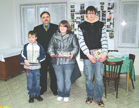 A djazott tanulk dr. Szab Csaba polgrmesterrel.